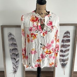 NWT LOFT floral blouse